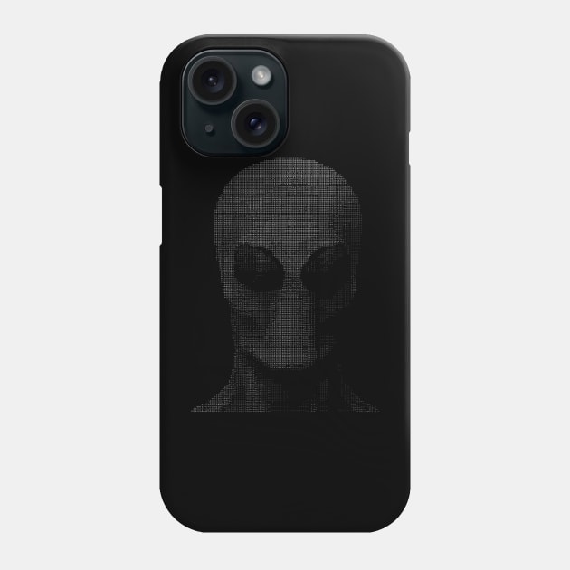 Alien ASCII Art Edit Phone Case by occultfx