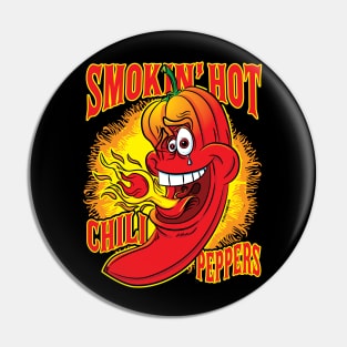 Smokin Hot Spicy Flaming Red Hot Chili Pepper Pin