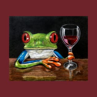 "Cabernet Frog" - Frogs After Five collection T-Shirt