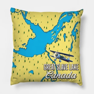 Great Slave Lake map Pillow