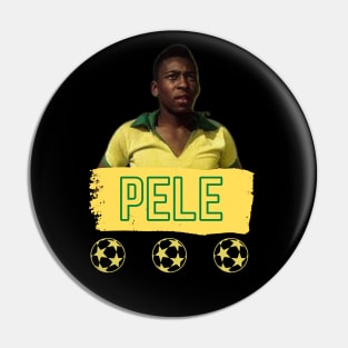 Pele Football Legend Soccer Star Apparel Pin