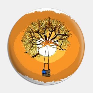 Dandelion Balloon Pin