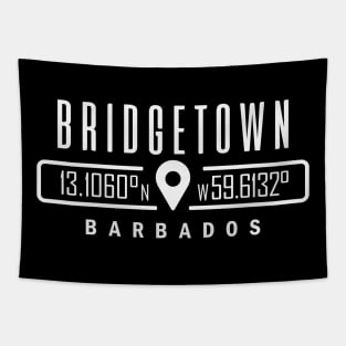 Bridgetown, Barbados GPS Location Tapestry