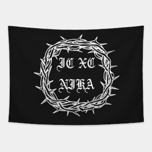 IC XC Nika Crown of Thorns Christian Metal Hardcore Punk Tapestry