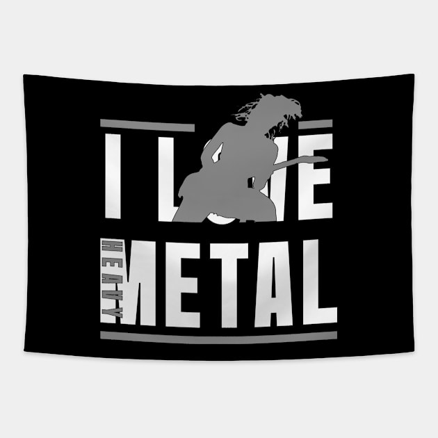 I Love HeavyMetal Tapestry by Degiab