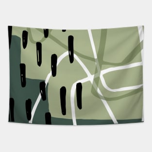 Abstract Lines And Soft Colors Tapestry