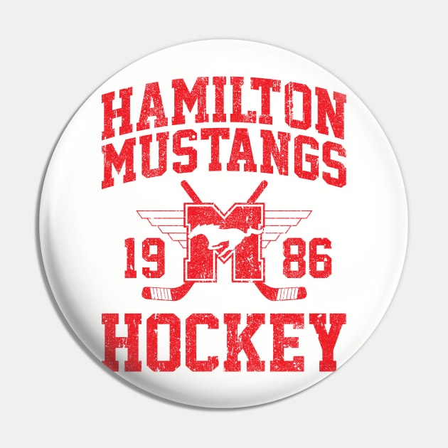 Hamilton Mustangs Hockey (Variant) Pin by huckblade