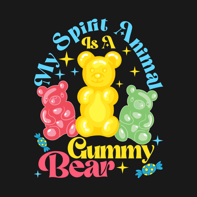 Funny Gummy Bear Art For Kids Girls Boys Candy Lover Gummies by artbooming