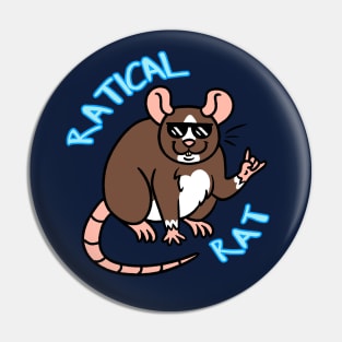 Ratical Rat Pin