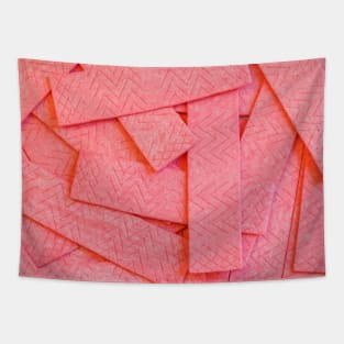 Pink Strawberry Bubblegum Strips Pile Photograph Tapestry