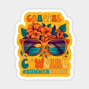 Coastal Cowgirl Summer Break Magnet