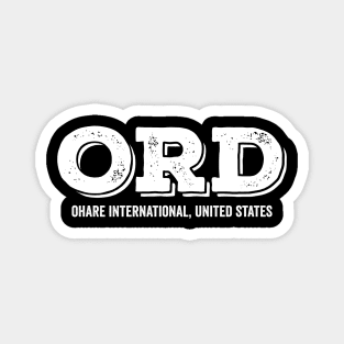 ORD O'Hare Int United States Airport Code Magnet