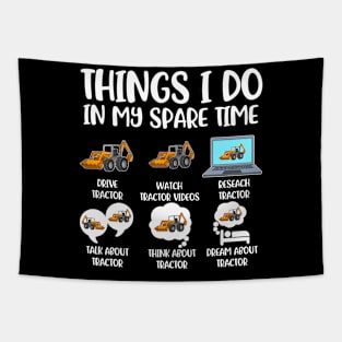 Things I Do Funny Tractor Gift Tapestry