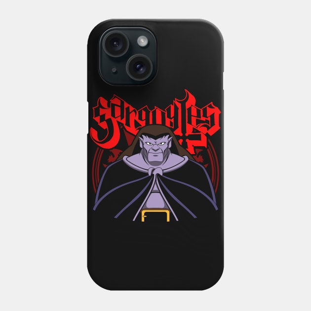 Gargoyle Metal 90's Retro Tv Cartoon Metal Band Parody Phone Case by BoggsNicolas