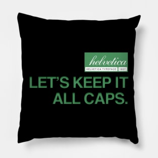 Helvetica Typeface Modern Font Design Pillow