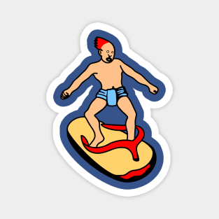 Slipper Surfer Magnet