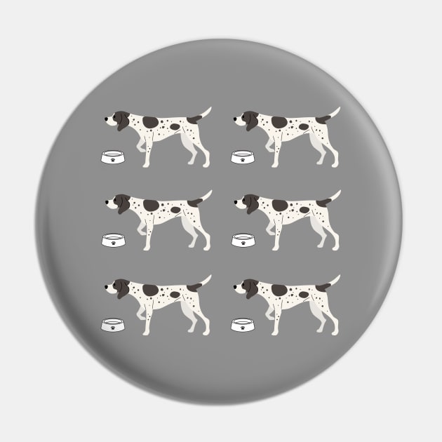 German Shorthaired Pointer Dog Pattern Pin by Maful