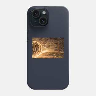 A steel wool spinning in an abandoned Yarraville warehouse Phone Case