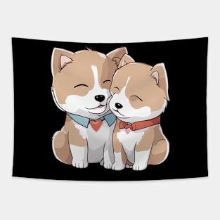 japanese akita dog Tapestry