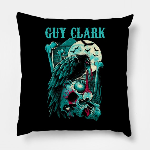 GUY CLARK BAND MERCHANDISE Pillow by jn.anime