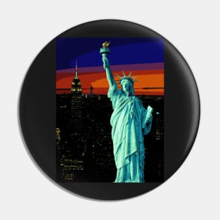 Statue of Liberty - Landscape Pin