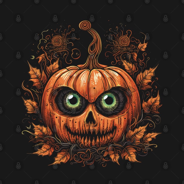 Halloween Pumpkin, Spooky Pumpkin Face by Apocatnipse Meow