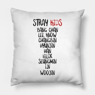 STRAY KIDS Member Names Pillow