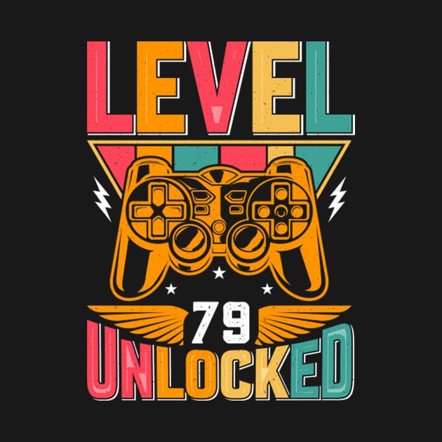 Level 79 Unlocked Awesome Since 1944 Funny Gamer Birthday by susanlguinn