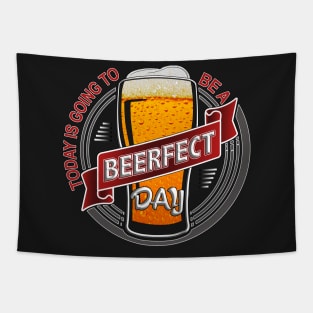 Today is going to be a BEERFECT Day Tapestry