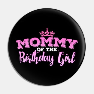 'Mommy of the Birthday Girl' Sweet Birthday Unicorn Gift Pin