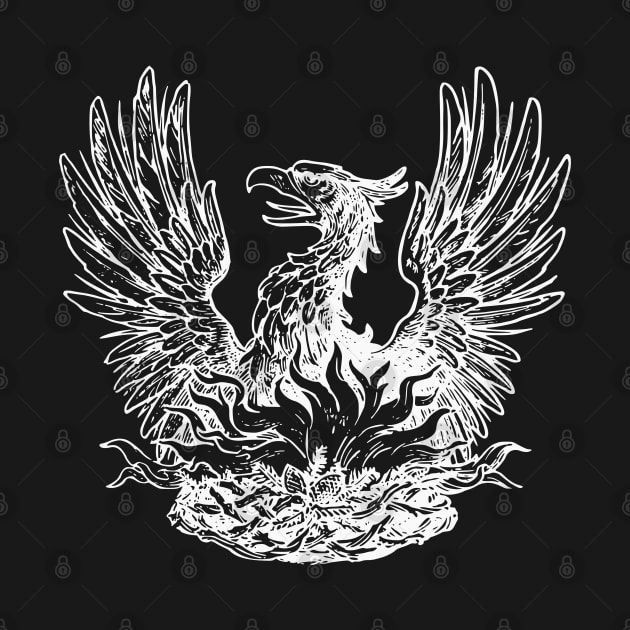 Medieval Heraldic Phoenix by Vintage Boutique