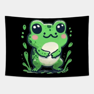 Adorable little frog kawaii Tapestry