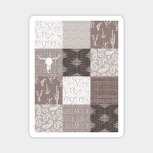 Southwest Desert Patchwork - Brown/Beige Magnet