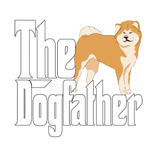 Akita Dog Dad Dogfather Dogs Daddy Father Rottie T-Shirt