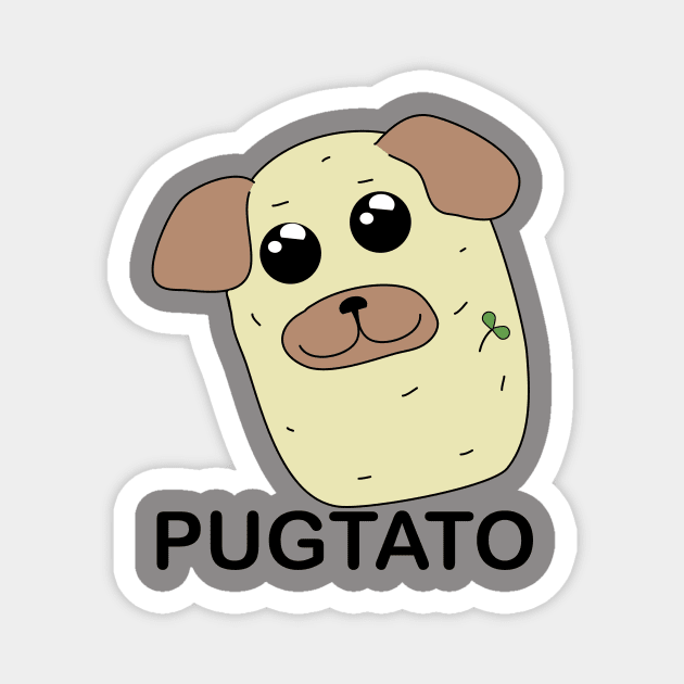 Pugtato Magnet by NypeDype