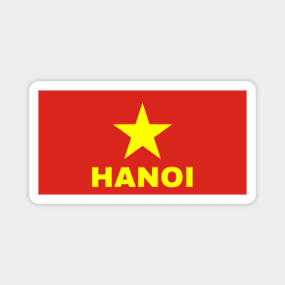 Hanoi City in Vietnamese Flag Magnet
