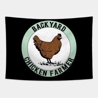 Backyard Chicken Farmer Tapestry