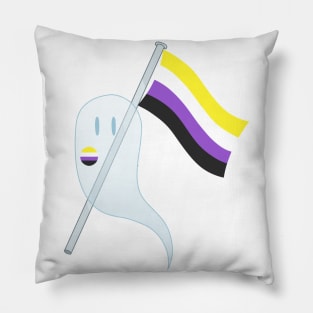 Pride Ghosts - Non-Binary Pillow