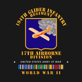 194th Glider Infantry Regiment - WWII w EUR SVC T-Shirt