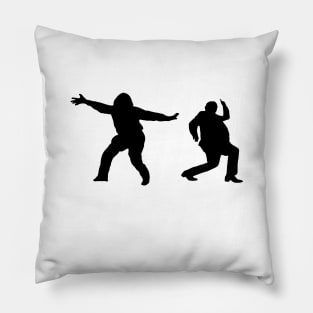 Bottom  silhouettes 2 Pillow