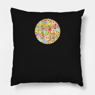 Pastel Carousel Circus Plaid Pillow