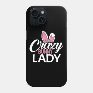 'Crazy Bunny Lady' Silly Pet Rabbit Gift Phone Case