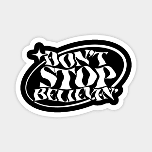 Don't Stop Believin' // Lyrics Typography Magnet