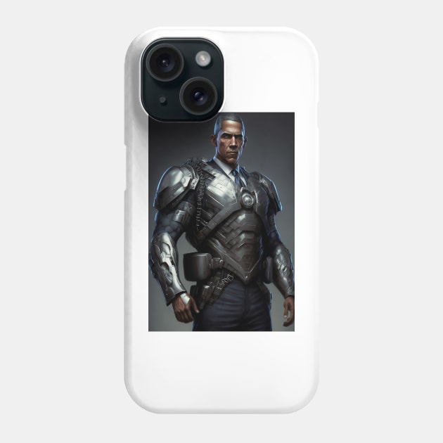 Obama in Full Body Armor Phone Case by TortillaChief