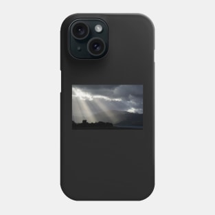 Sunrays over Eilean Donan Castle Phone Case