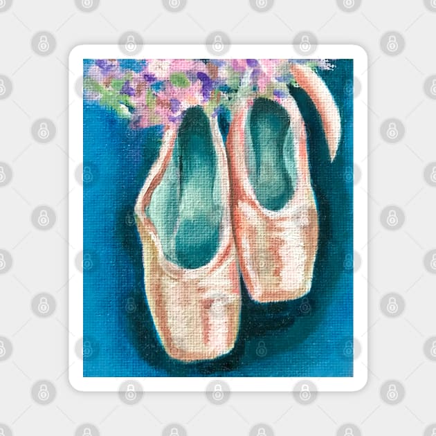 Ballerina Shoes Magnet by Lady Lilac