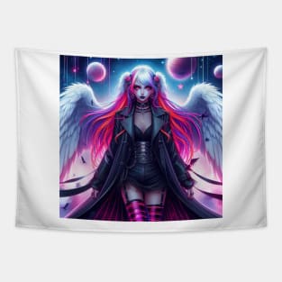 Goth Angel Girl Tapestry