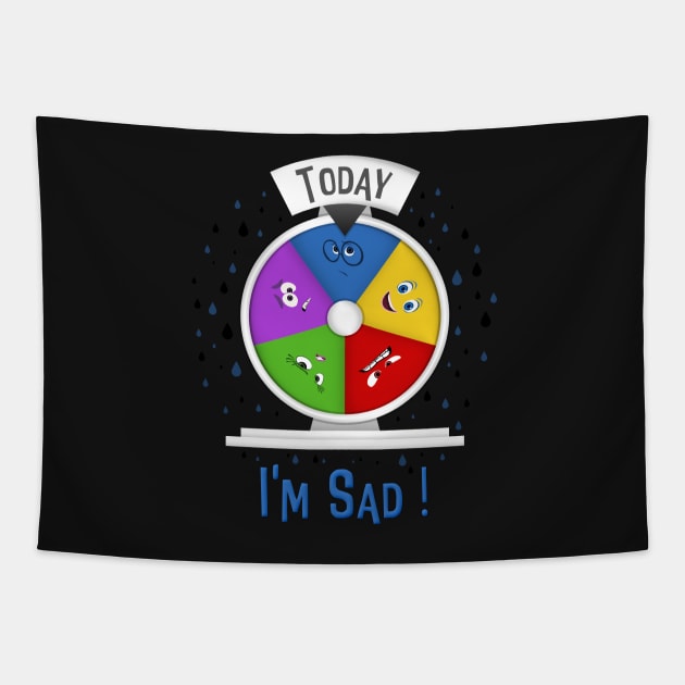 I am Sad ! Tapestry by Art_et_Be