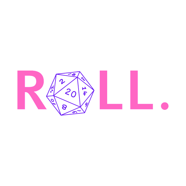 Roll. RPG Shirt pink and purple by Pixel-Meanagerie