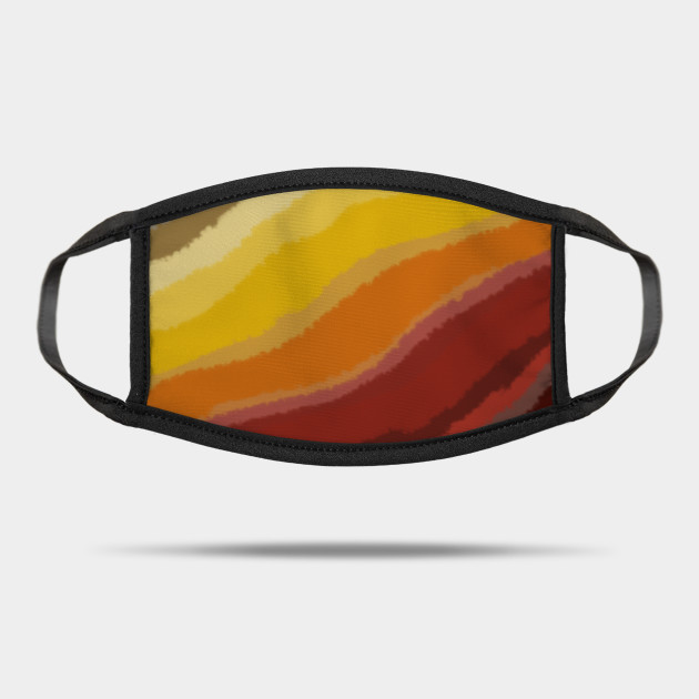 Warm Abstract Brush Strokes Yellow Orange Red Grey Brush